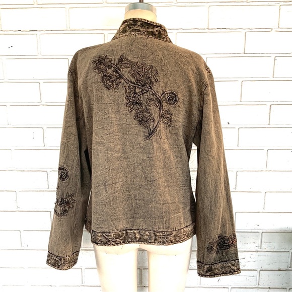 Large Flashback Bronze India Women’s Decorative Jacket Sequined Coat - Picture 7 of 7